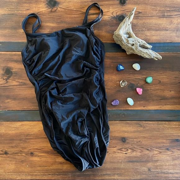 Trimshaper One Piece Black Swimsuit - Picture 7 of 8